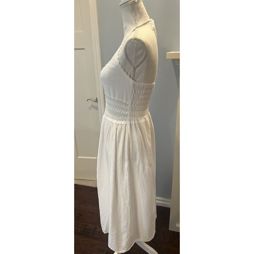 Seaspice Resort Wear Arabella Panel High Split Midi Dress M Peruvian Cotton EUC - Picture 9 of 16